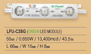 LED Module_ 3P Series_ LFU_C3SG_GREEN_
